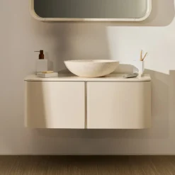 Badkamermeubel Salaya 90 x 45cm, kleur Beige (excl. waskom)