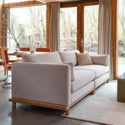 Bank Blossom Naturel Eikenhout en stof