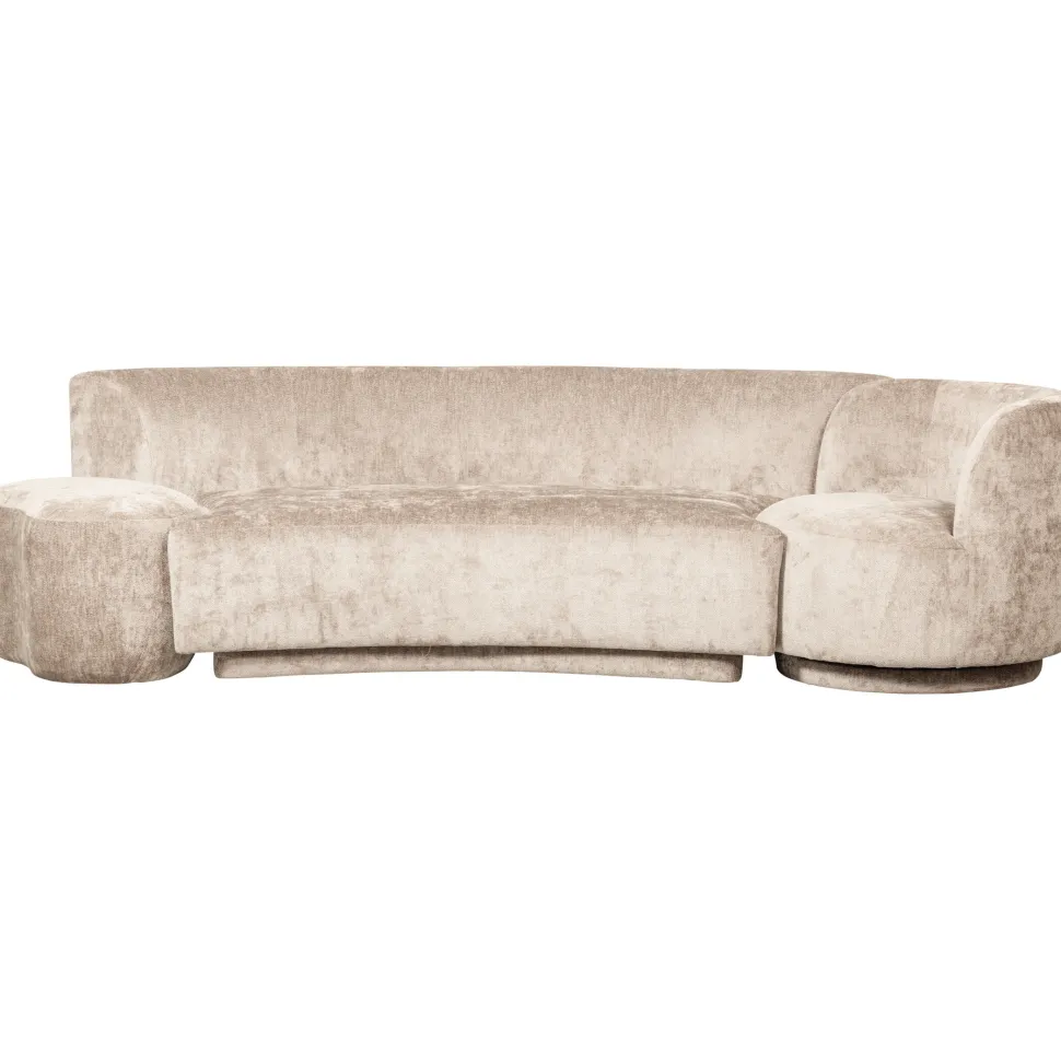 Bank Combi-Popular Bank+fauteuil+poef, Chenille