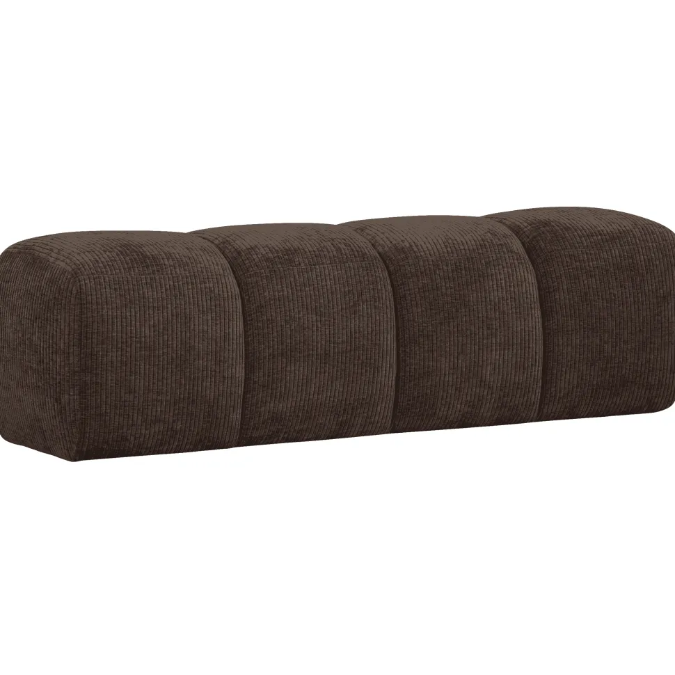 Bankje Mojo Geweven Rib, kleur Bruin