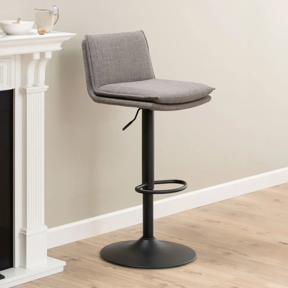 Barkruk Adonna kleur Grijsbruin (zithoogte 68-89cm)