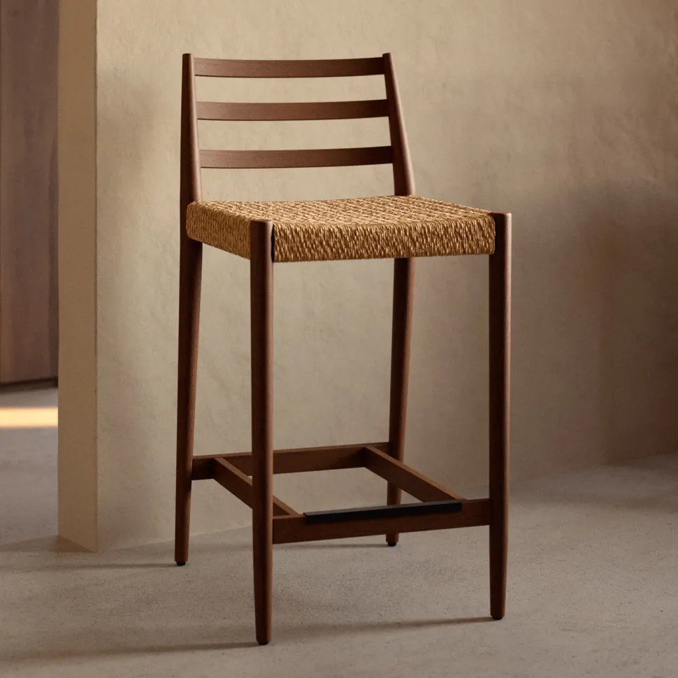 Barkruk Analy Eiken (zithoogte 65cm)