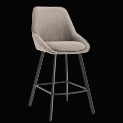 Barkruk Borgo Geweven stof, kleur Beige/Grijs