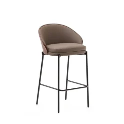 Barkruk Eamy Lederlook (zithoogte 65cm)