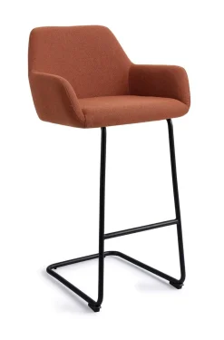 Barkruk Hiroo Arch Black (zithoogte 76cm)