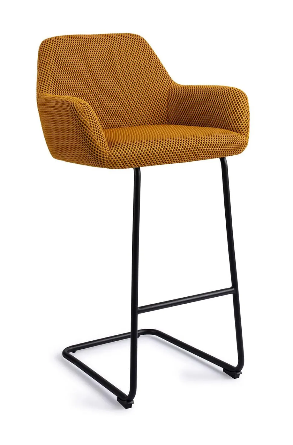 Barkruk Hiroo Arch Black (zithoogte 76cm)