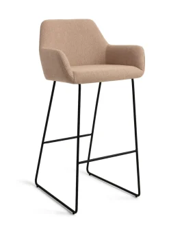 Barkruk Hiroo Slide Black (zithoogte 75cm)