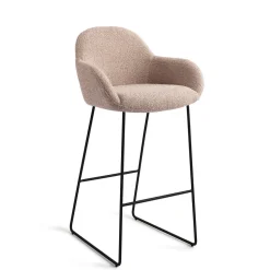 Barkruk Kushi Slide Black (zithoogte 77cm)