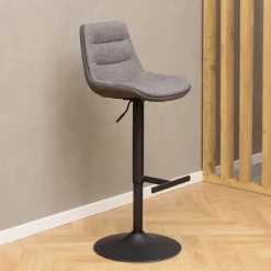 Barkruk Labarron (zithoogte 65-86cm), Tweekleurig Bruin / grijs