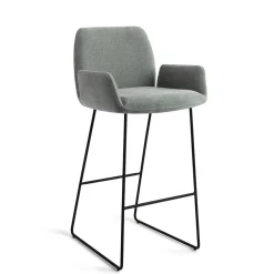 Barkruk Misaki Slide Black (zithoogte 75cm)