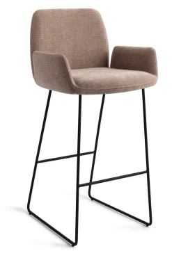 Barkruk Misaki Slide Black (zithoogte 75cm)