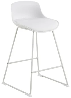 Barkruk Pelle Kunststof, kleur Wit (zithoogte 66cm)