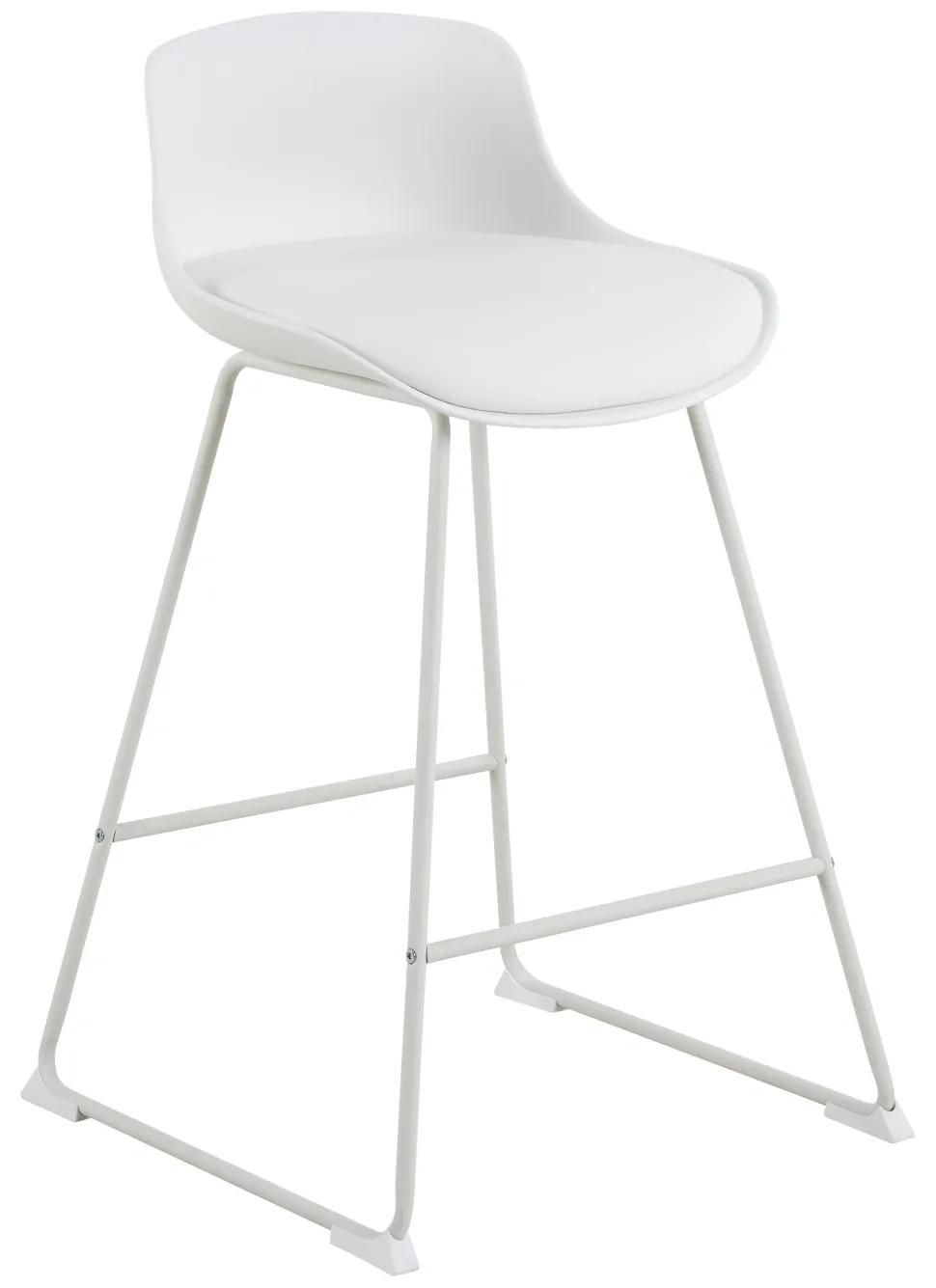 Barkruk Pelle Kunststof, kleur Wit (zithoogte 66cm)