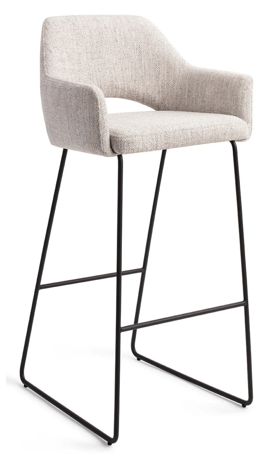 Barkruk Yanai Slide Black (zithoogte 75cm)