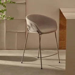 Barkruk Yvette kleur Beige (zithoogte 75cm)