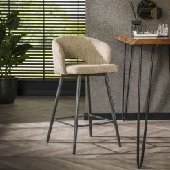 Barstoel Arnie Bouclé (zithoogte 69cm)