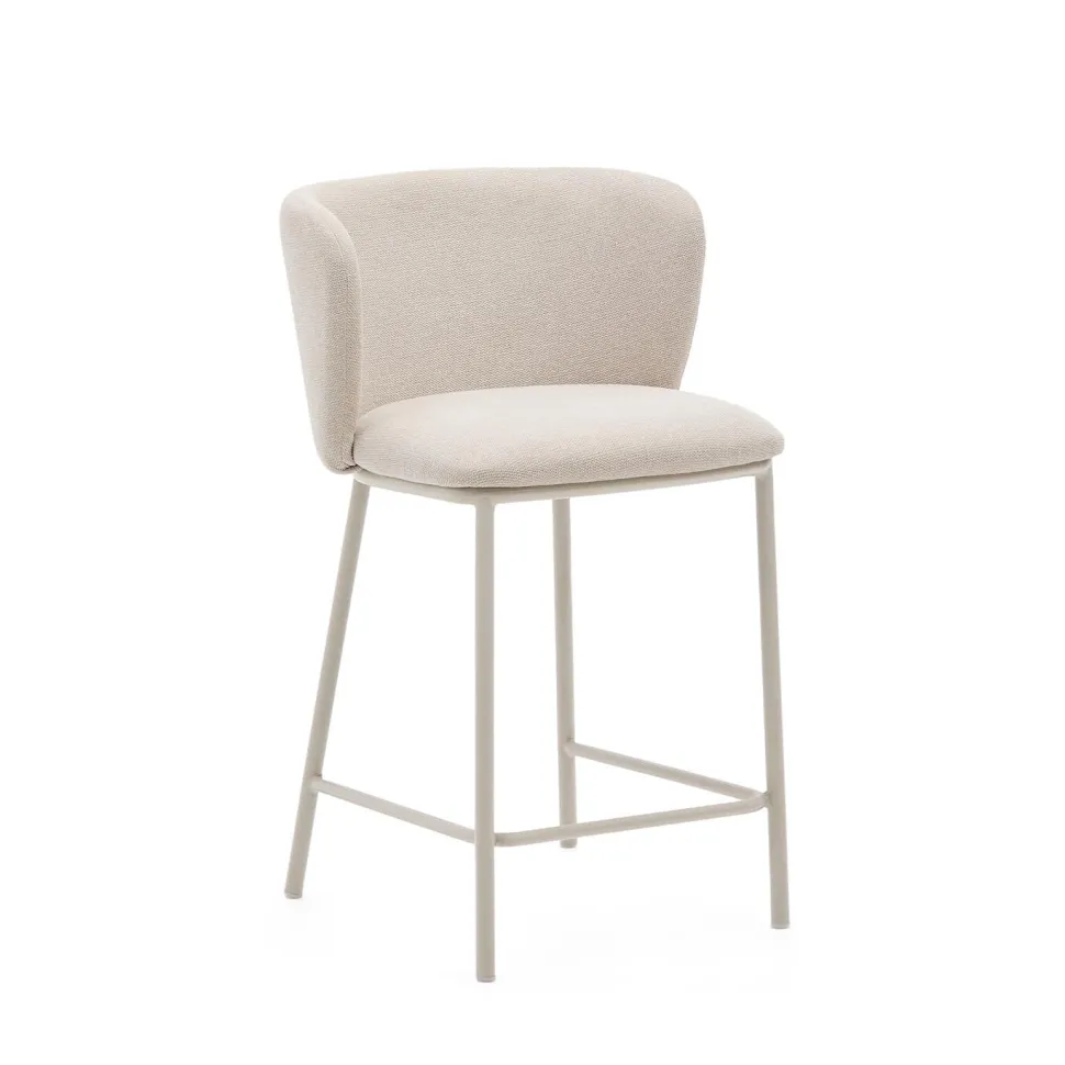 Barstoel Ciselia Chenille (zithoogte 65cm)