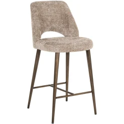 Barstoel Delphine Lovely stof, kleur Naturel (zithoogte 67cm)