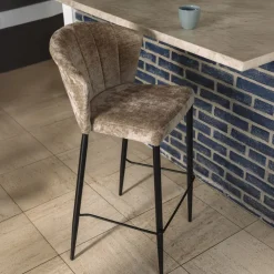 Barstoel Georgia Chenille (zithoogte 75cm)