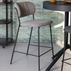 Barstoel Kolten Zwart (zithoogte 65cm)