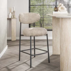 Barstoel Lawson Renegade stof, kleur Zand (zithoogte 67cm)