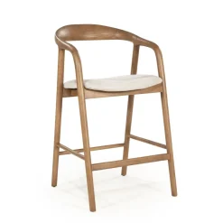 Barstoel Rayven Essen en stof (zithoogte 65cm)