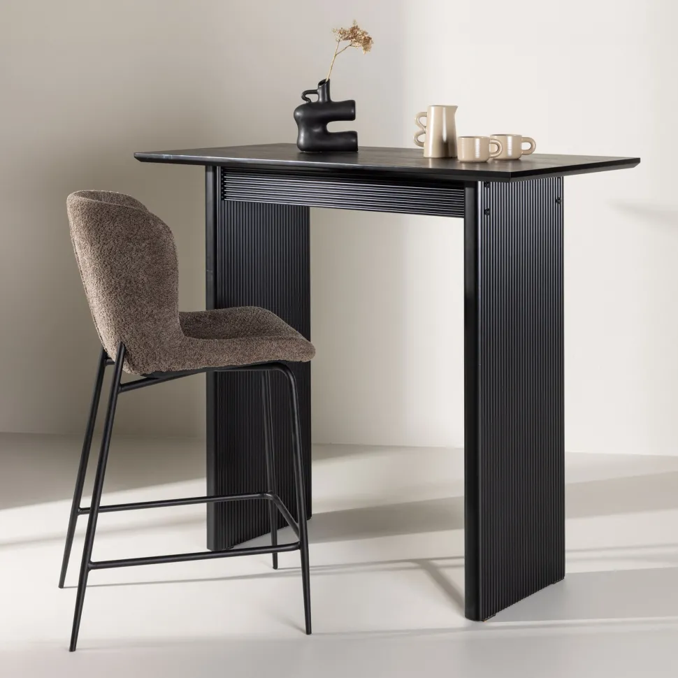 Bartafel Akim 120 x 60cm, kleur Zwart