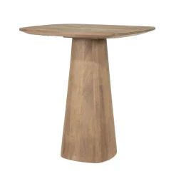 Bartafel Aron Mangohout, 80 x 80cm, kleur Lichtbruin