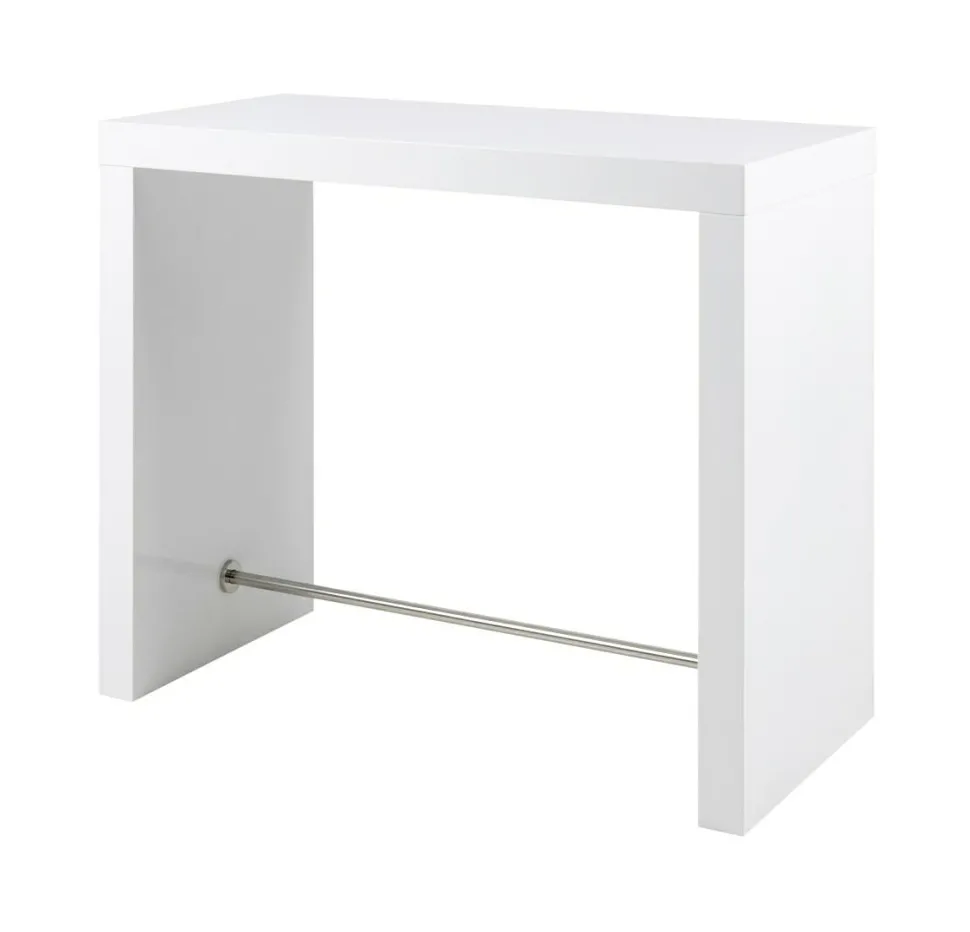 Bartafel Chenita 130 x 60cm, kleur Wit