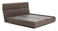 Bed Dafra Met uitklapbare bedbodem, kleur Donkerbruin