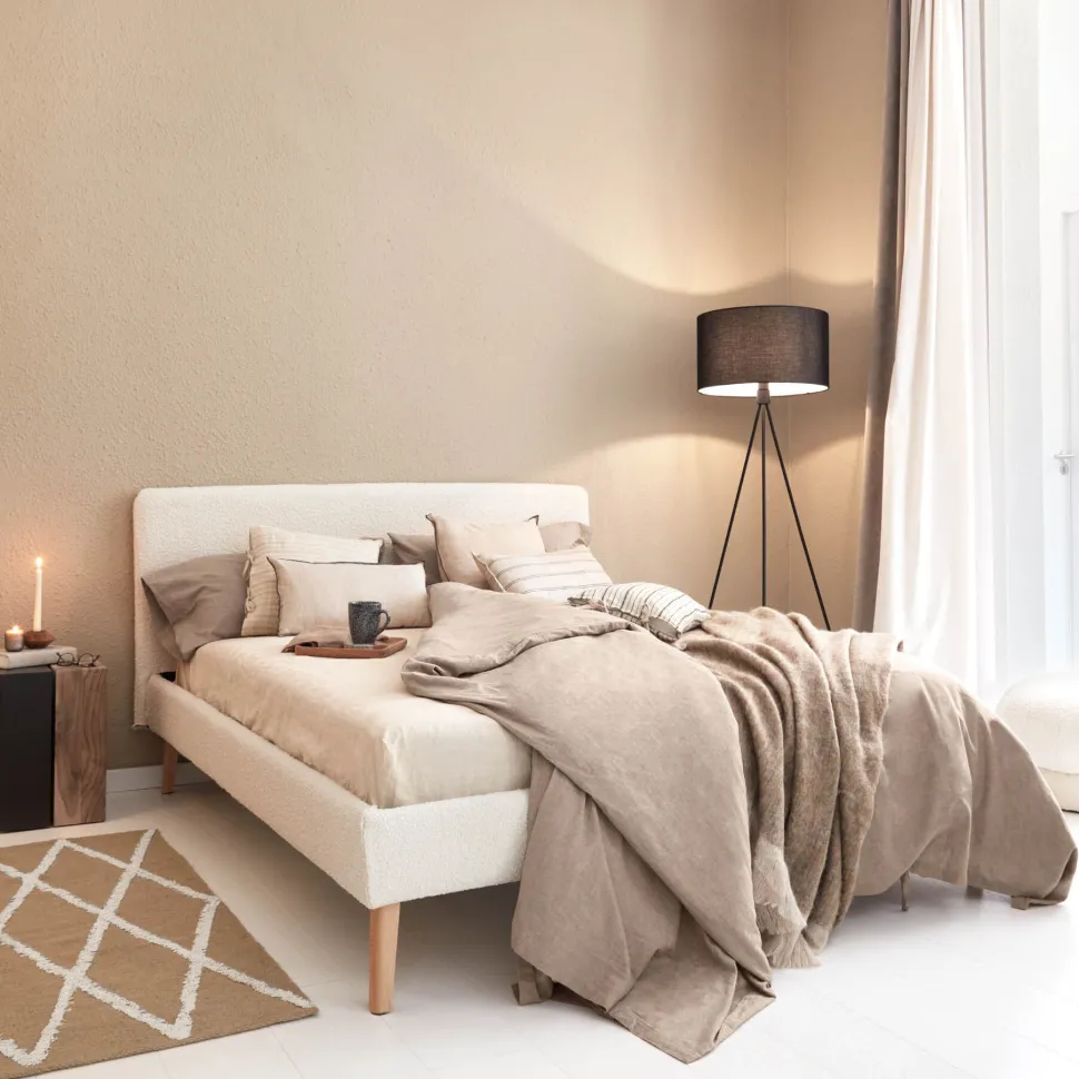 Bed Dyla Bouclé, 160 x 200cm