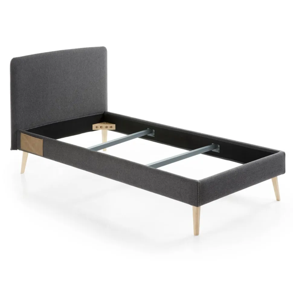 Bed Dyla kleur Antraciet