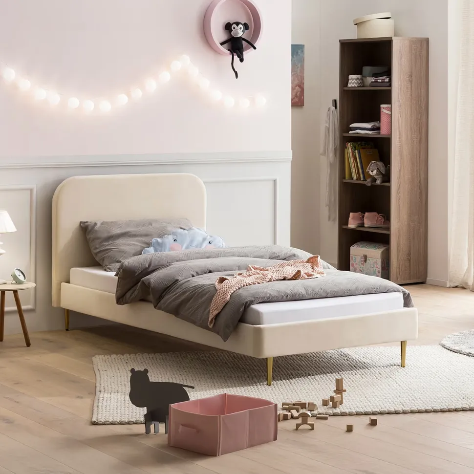 Bed Federico Velvet, 90 x 200cm