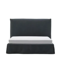 Bed Jaira Linnenmix, kleur Antraciet