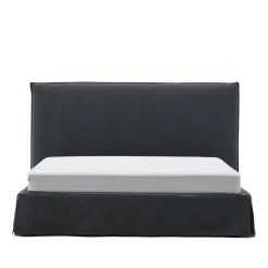 Bed Jaira Linnenmix, kleur Antraciet