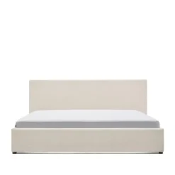 Bed Nahiri Chenille, kleur Beige