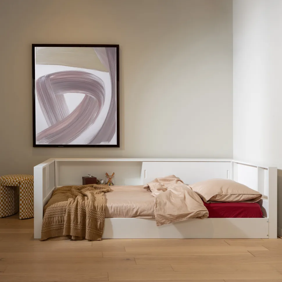 Bedbank Carter Grenenhout, 90 x 200cm