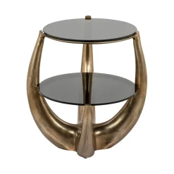 Bijzettafel Aida 61 x 48cm, kleur Goud