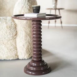 Bijzettafel Basco 47cm, kleur Bruin