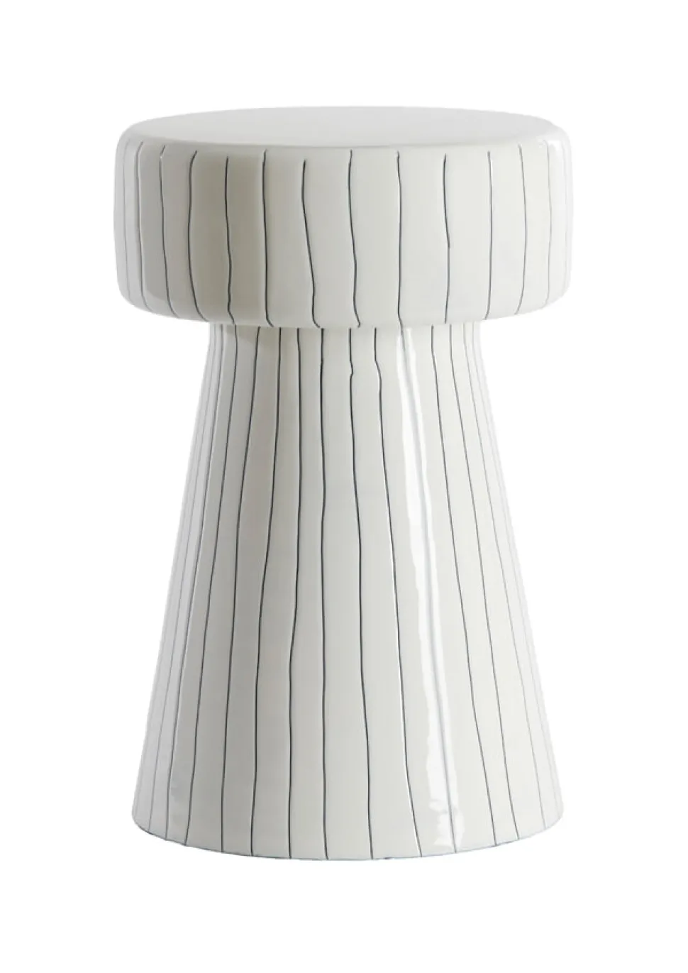 Bijzettafel Dakwa 29cm, kleur Wit/Zwart