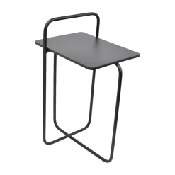 Bijzettafel Easy Met Tijdschriftenrek, 28 x 37cm, kleur Mat Zwart