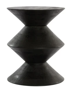 Bijzettafel Larus Mangohout, kleur Zwart