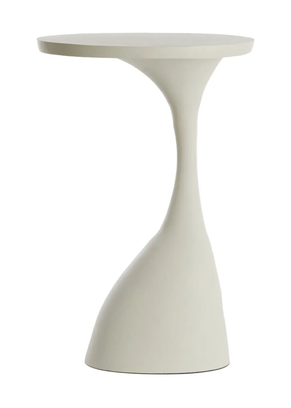 Bijzettafel Macau 55cm hoog, kleur Mat Crème