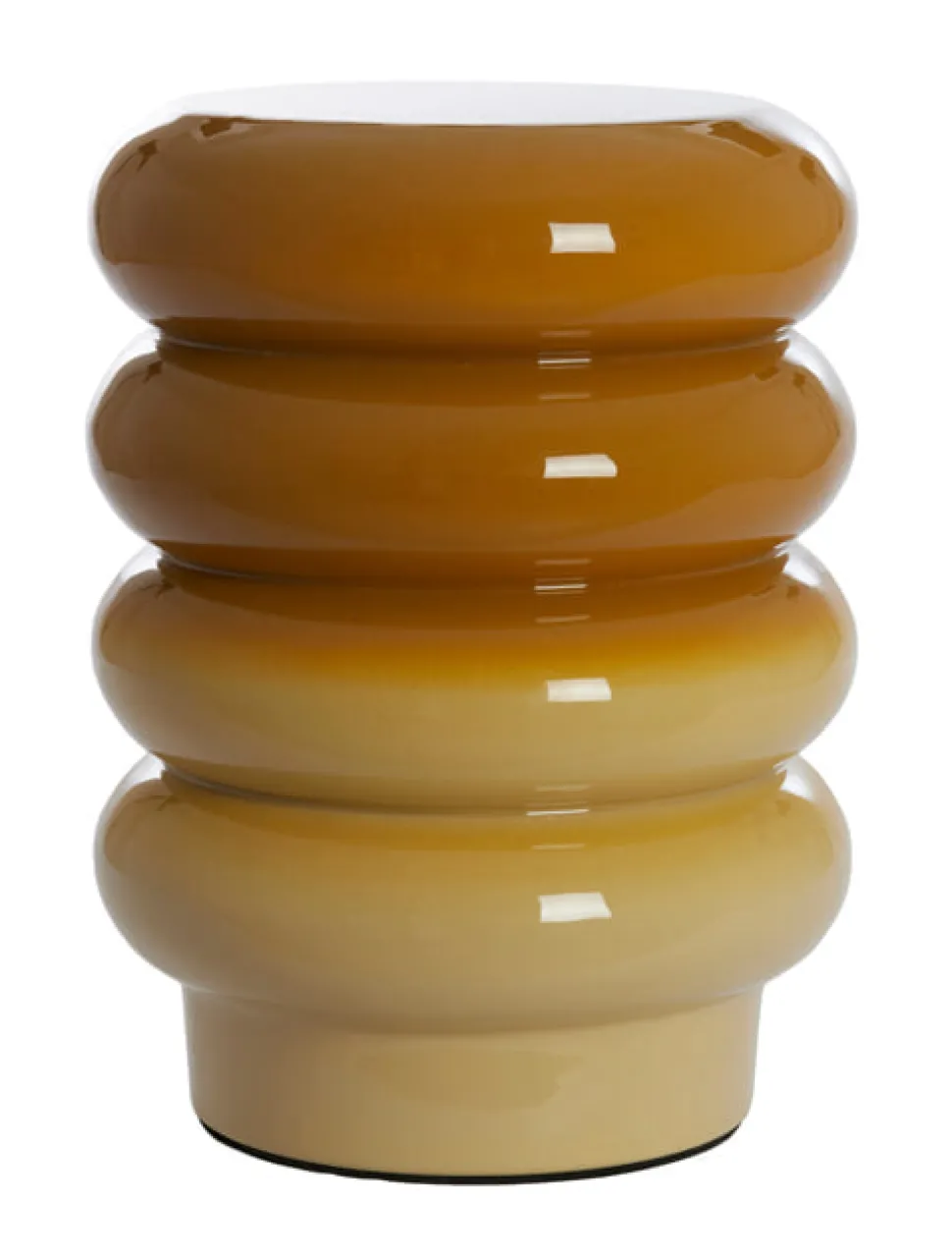 Bijzettafel Mirogi Ø30cm, kleur Okergeel