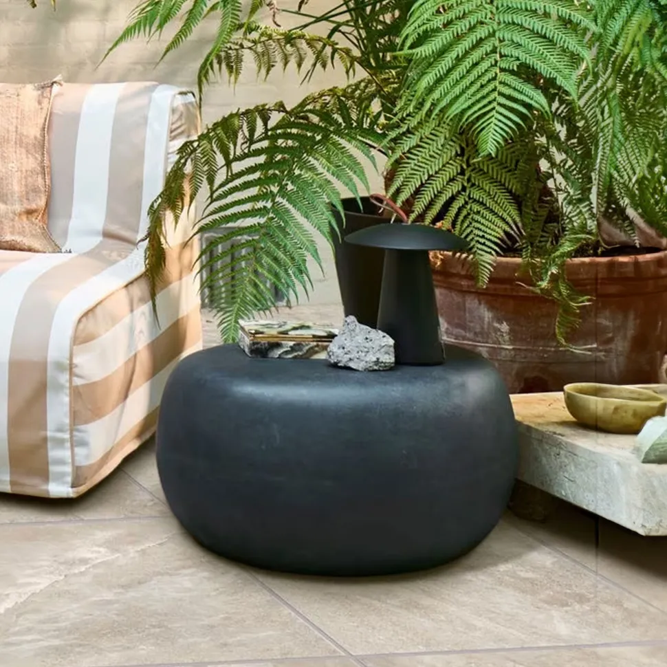 Bijzettafel Pebble Betonlook, 65 x 49cm