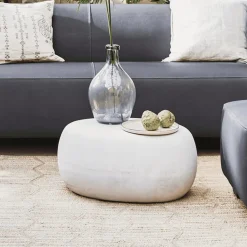 Bijzettafel Pebble Betonlook, 65 x 49cm