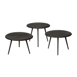 Bijzettafel Turi Teakhout, Set van 3 stuks