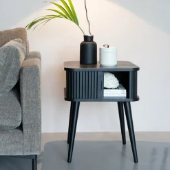 Bijzettafel/Nachtkastje Barbier Hout, 45 x 45cm