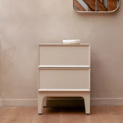 Bijzettafel/Nachtkastje June Eiken, Met 2 laden