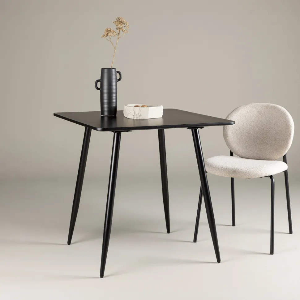 Bistrotafel Austina 75 x 75cm, kleur Zwart